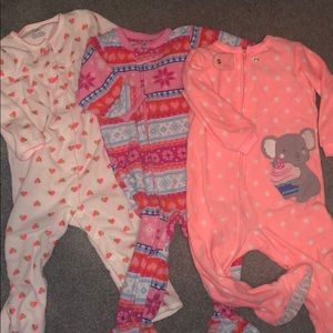 Pink Fleece Pajama Set